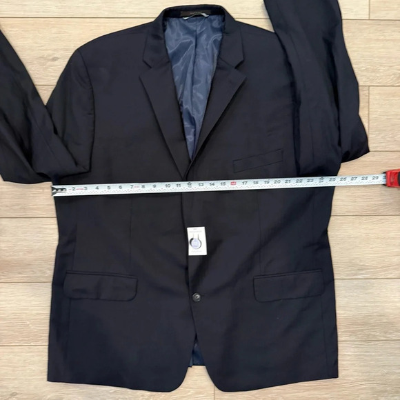 Greg Norman for Tasso Elba Men’s 100% Wool Navy Sport Blazer Jacket Size 50R New - Picture 7 of 13